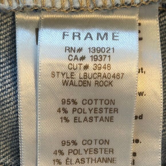 Frame Le Beau Crop Distressed Jeans - Picture 7 of 7